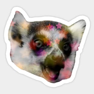 Lemur Disco Sticker